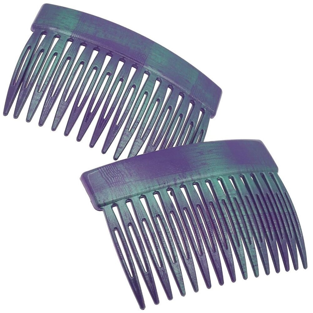 French Hair Comb Blue Small 3 Inch Decorative Strong Hold Hair Clips Women